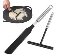 Hpamba Distributeur De Pâte Râteau À Crêpe Spreader Ensemble Etaleur Crepe Spatule Crepe Et Rateau Crepe Râteau À Crêpes En Silicone Pour Gâteau Crème Casserole Cuisine Répartir La Pâte À Crêpes