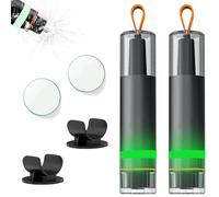 Hpbaggy Porte-Clés Sécurité Voiture 2 en 1 Brise-Vitre Phosphorescent d'urgence, Brise-vitre d'urgence, Design Photoluminescent - Visible dans Le Noir, pour Une Évasion Rapide et Sécurisée