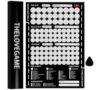 Hpbaggy Poster de Jeu d'Amour 100 Dates,Jeu de Nuit,Poster Créatif àGratter