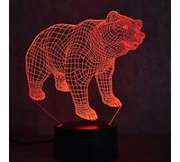 HPBN8 Ltd 3D Ours Polaire LED Lampe Art Déco Lampe Lumières LED Décoration Lumière Touch Control 7 Couleurs Change Alimenté par USB Enfants Cadeau Anniversaire Décoration de Noël