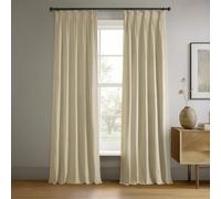 HPD Half Price Drapes 1 Panneau de Rideau occultant en Velours plissé, pour Salon et Chambre à Coucher - 63,5 x 213,4 cm (l x L), Couleur Neutre
