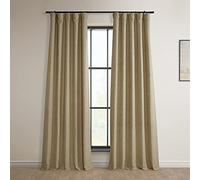 HPD Half Price Drapes Bellino Rideaux occultants pour Chambre à Coucher et Salon (1 Panneau), 127 x 213,4 cm (l x L), Gingembre