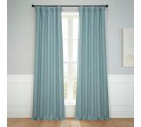 HPD Half Price Drapes BOCH-LN185-P Rideaux occultants en Faux Lin pour Chambre à Coucher (1 Panneau), 127 x 120 cm, Chardon de mer
