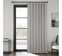 HPD Half Price Drapes BOCH-LN185-P Rideaux occultants Extra Larges en Lin pour Chambre à Coucher et Salon (1 Panneau), 254 cm de Large x 243,8 cm de Long, Argile
