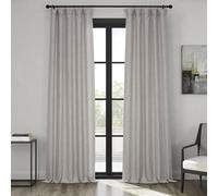 HPD Half Price Drapes BOCH-LN1858-120 Rideau Occultant Lin 1 Panneau Argile 50 x 120 cm