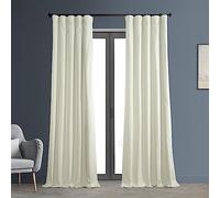 HPD Half Price Drapes Cotton True PRCT-BO01B-108 Rideaux occultants à Isolation Thermique 127 x 274,3 cm (1 Panneau), PRCT-BO01B-108