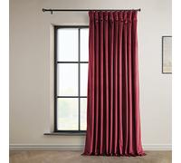 HPD Half Price Drapes Heritage VPYC-179758-84-DW Rideaux Extra Larges en Velours Peluche pour Chambre à Coucher et Salon Rouge cinéma 254 x 213 cm
