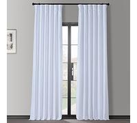 HPD Half Price Drapes PDCH-KBS1BO-120 Rideau occultant Effet Dupioni texturé Vintage (1 Panneau), 127 x 304 cm, Glace