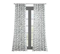 HPD Half Price Drapes Rideaux à imprimé géométrique Abstrait - 243,8 cm de Long - en Coton de Luxe (1 Panneau) - Rideaux de fenêtre occultants pour Chambre à Coucher et Salon - 127 x 243 cm (l x L) -