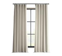 HPD Half Price Drapes Rideaux Italiens occultants en Imitation Lin pour Chambre à Coucher et Salon 127 x 244 cm (1 Tissu) Crème parchemin
