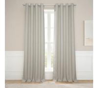 HPD Half Price Drapes Rideaux occultants à œillets en Lin pour Chambre à Coucher et Salon (1 Panneau), 127 x 304,8 cm (l x L), Brun chaume