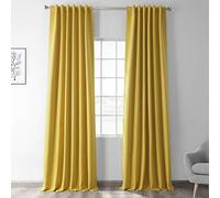 HPD Half Price Drapes Rideaux occultants de 213 cm de Long pour Chambre à Coucher et Salon (1 Panneau), 127 x 213 cm, Jaune Solarium