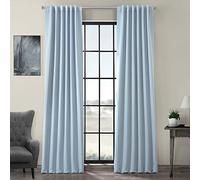 HPD Half Price Drapes Rideaux occultants de 243,8 cm de Long pour Chambre à Coucher et Salon (1 Panneau), 127 x 243,8 cm, Bleu givré
