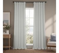 HPD Half Price Drapes Rideaux occultants de Luxe pour Chambre à Coucher et Salon (1 Panneau), 127 x 243,8 cm (l x L), huître, Faux Lin, 127 cm de Large x 243,8 cm de Long