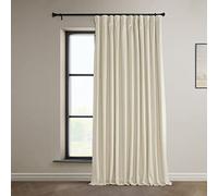 HPD Half Price Drapes Rideaux occultants Extra Larges en Velours Pelucheux pour Chambre à Coucher et Salon - 254 x 243 cm (l x L) - Crème Diva