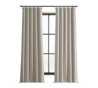 HPD Half Price Drapes Rideaux occultants Solides à Isolation Thermique pour Chambre à Coucher - 213 cm de Long (1 Panneau) - Rideaux de fenêtre occultants en Lin pour Salon, 127 x 213 cm (l x L),
