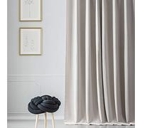 HPD Half Price Drapes Rideaux occultants Solides pour pièce 127 x 213 cm (1 Panneau), BOCH-171113-84, Beige albâtre