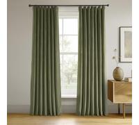 HPD Half Price Drapes Rideaux occultants Thermiques en Velours Signature pour Salon, Chambre à Coucher, 213,4 cm de Long (1 Panneau), Rideaux occultants à Isolation Thermique avec Passe-Tringle pour