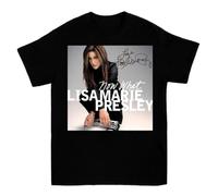 HPDFRRUYIOO Lisa Marie Presley Now What T-Shirt Cotton for Men Women All SizeBlack3XL