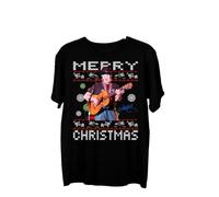 HPDFRRUYIOO Willie Nelson Singles Country Music Christmas T-Shirt Short SleeveBlackXL