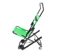 HPDTZ Chaise d'escalier manuelle, chaise d'urgence, de transport, pliante, avec roulettes, capacité de charge 180 kg, vert