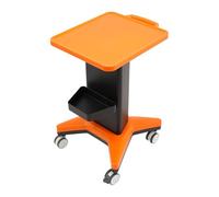 HPDTZ Chariot de beauté moderne avec plateforme et boîte latérale - Charge maximale : 60 kg - Avec quatre roulettes - Pour salon de beauté - Orange
