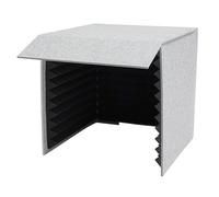 HPDTZ Couvercle insonorisant de bureau, pliable, 60 x 60 x 60 cm, cabine acoustique et panneau pour enregistrement, boîte de son portable comme absorbeur de panneau pour microphone au bureau, noir
