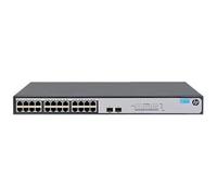 HPE 1420-24G-2SFP Switch - Commutateur - non géré - 24 x 10/100/1000 + 2 x 1 Gigabit Ethernet SFP+ - de bureau, Montable sur rack