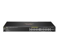 HPE Aruba 2530-24G-PoE+ - Commutateur - Géré - 24 x 10/100/1000 (PoE+) + 4 x Gigabit SFP - de bureau, Montable sur rack, fixation murale - PoE+ G