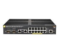 HPE Aruba 2930F 12G PoE+ 2G/2SFP+ - Commutateur - C3 - Géré - 12 x 10/100/1000 (PoE+) + 2 x 1 gigabit/10 gigabit SFP+ (liaison montante) + 2 x 10/100/1000 - Montable sur rack - PoE+ (139 W)