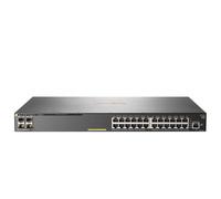 HPE Aruba 2930F 24G PoE+ 4SFP Géré L3 Gigabit Ethernet (10/100/1000) Connexion Ethernet, supportant l'alimentation via ce port (PoE) 1U Gris