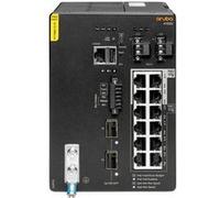 HPE Aruba Commutateur 4100i JL817A – 8x10/100/1000 PoE C4, 4x10/100/1000 PoE C6, 2x SFP+ – Rail DIN