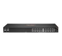 HPE Aruba 6000 24G 4SFP Switch - Commutateur - C3 - Géré - 24 x 10/100/1000 + 4 x Gigabit SFP - flux d'air côte à côte - Montable sur rack - CA 100 - 127 V / 200 - 240 V G