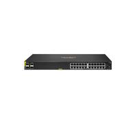 HPE Aruba 6100 JL677A#ABB : Switch Géré L3 24x Gigabit Ethernet PoE Class4 4x SFP+ 370W, 128 Gbps, Montage 1U