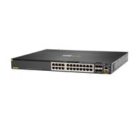 HPE Aruba 6300M - Commutateur - C3 - Géré - 24 x 1/2.5/5/10GBase-T + 4 x 1 Gigabit / 10 Gigabit / 25 Gigabit / 50 Gigabit SFP56 (liaison montante/stockage) - de l'avant et du côté vers l'arrière - Mon