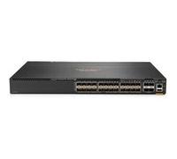 HPE Aruba 6300M - Commutateur - C3 - Géré - 24 x 1 Gigabit / 10 Gigabit SFP+ + 4 x 1 Gigabit / 10 Gigabit / 25 Gigabit / 50 Gigabit SFP56 (liaison montante/stockage) - de l'avant et du côté vers l'arr
