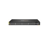 HPE Aruba 6200F 48G Class4 PoE 4SFP+ 370W Switch - Commutateur - distance max. d'empilage de 10 km - C3 - Géré - 48 x 10/100/1000 (PoE+) + 4 x 1 gigabit/10 gigabit SFP+ (liaison montante) - de l'avant