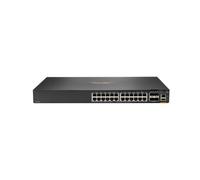 HPE Commutateur Aruba 6200F 24G PoE+ 370W – 24x1Gb PoE+ + 4x1/10Gb SFP+ – Géré – Empilage 10 km – C3