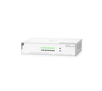 HPE Aruba Instant On 1430 8G Class4 PoE 64W Switch Non-Géré L2 Gigabit Ethernet 8 ports RJ-45, PoE 64W, Blanc, QoS, 16 Gbit/s