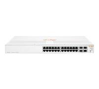 HPE Aruba Instant On 1930 24G Class4 PoE 4SFP/SFP+ 195W Switch - Commutateur - C3 - Géré - 24 x 10/100/1000 (PoE) + 4 x 1 Gigabit / 10 Gigabit SFP+ - Montable sur rack - PoE (195 W) G