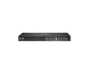 HPE Aruba Networking 6100 JL678A Commutateur Géré L3 24x Gigabit Ethernet, 4x SFP+ 10G, Capacité 128 Gbit/s, CPU ARM Cortex-A9, Format 1U