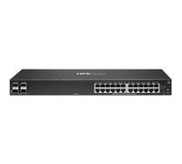 HPE Aruba Networking CX 6000 24p 10M/100M/1G 4p SFP 1G Switch - Commutateur - Géré - 24 x 10/100/1000 + 4 x Gigabit SFP (liaison montante) - flux d'air côte à côte - Montable sur rack, fixation murale