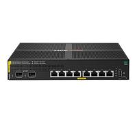 HPE Aruba Networking CX 6000 8p 10M/100M/1G Class4 PoE 2p SFP 1G 67W Switch - Commutateur - Géré - 8 x 10/100/1000 (PoE+) + 2 x Gigabit SFP (liaison montante) - Montable sur rack, fixation murale - Po