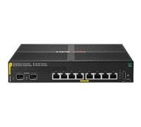 HPE Aruba Networking CX 6000 8p 10M/100M/1G Class4 PoE 2p SFP 1G 67W Switch - Commutateur - Géré - 8 x 10/100/1000 (PoE+) + 2 x Gigabit SFP (liaison montante) - Montable sur rack, fixation murale - Po