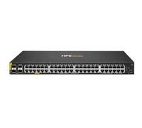 HPE Aruba Networking CX 6100 48G Class4 PoE 4SFP+ 740W Switch - Commutateur - C3 - Géré - 48 x 10/100/1000 (PoE+) + 4 x 1 gigabit/10 gigabit SFP+ (liaison montante) - flux d'air côte à côte - Montable