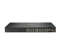 HPE Aruba Networking CX 6200F 24G 4SFP+ Switch - Commutateur - distance max. d'empilage de 10 km - C3 - Géré - 24 x 10/100/1000 + 4 x 100/1000/10G SFP+ - de l'avant et du côté vers l'arrière - Montabl