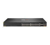 HPE Aruba Networking CX 6300F 24-port 1GbE Class 4 PoE and 4-port SFP56 Switch
