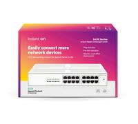 HPE Aruba Networking Aruba Instant On 1430 16G Non-géré L2 Gigabit Ethernet (10/100/1000) 1U Blanc