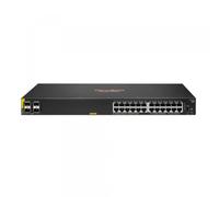 HPE Aruba Networking Aruba 6000 24G Class4 PoE 4SFP 370W Géré L3 Gigabit Ethernet (10/100/1000) Connexion Ethernet, supportant l'alimentation via ce port (PoE) 1U
