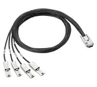 HPE Mini SAS High Density to Dual 2-lane Mini SAS High Density External Fanout 2 Meter Cable, 2 m, Mini-SAS HD, 2 x Mini-SAS HD, HP MSA 1040